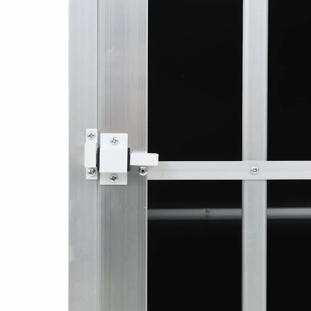 Dog Cage Silver 65x91x69.5 cm Portable Single Door Lightweight