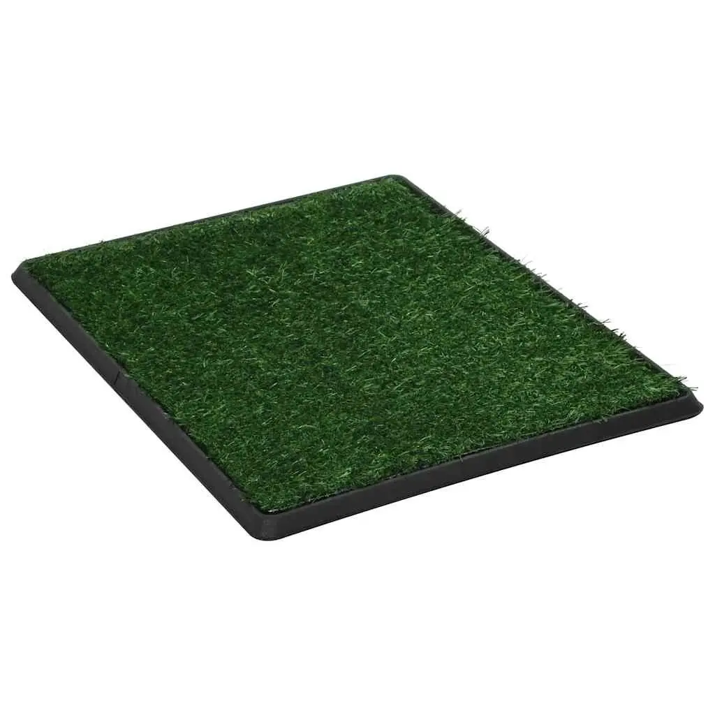 Pet Training Toilet Pad Green 64 x 51 cm Artificial Turf with Tray