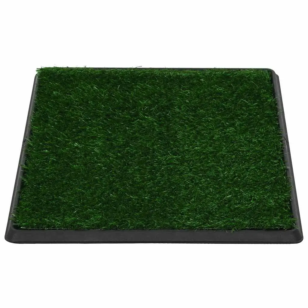 Pet Training Toilet Pad Green 64 x 51 cm Artificial Turf with Tray