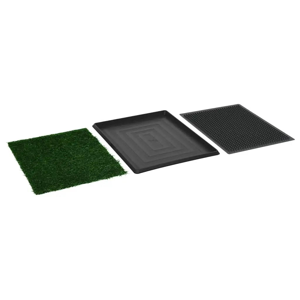 Pet Training Toilet Pad Green 64 x 51 cm Artificial Turf with Tray