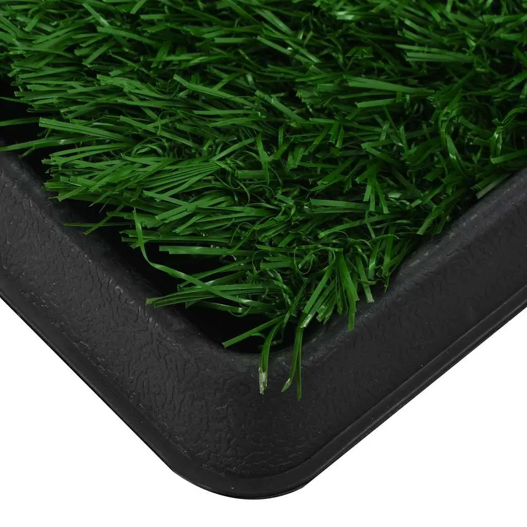 Pet Training Toilet Pad Green 64 x 51 cm Artificial Turf with Tray
