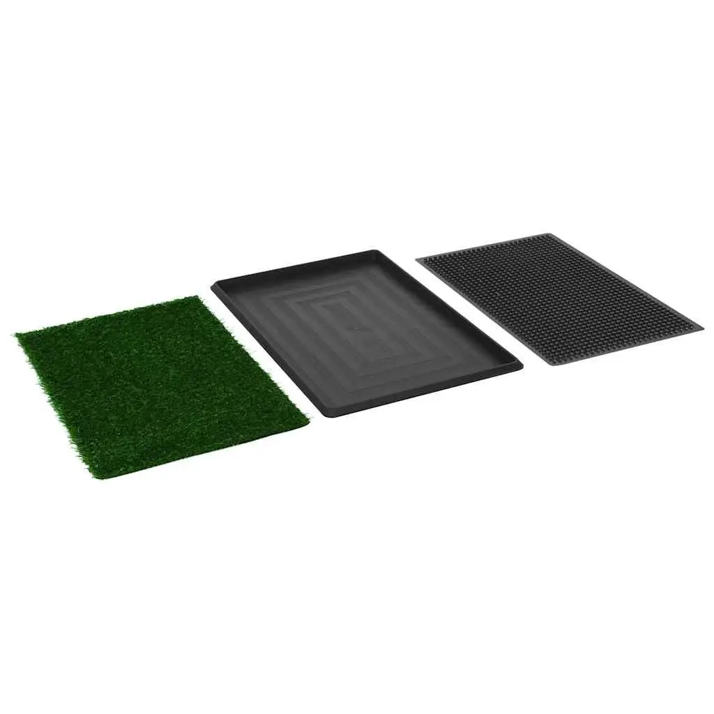 Pet Toilet Training Pad Mat Green 76x51cm Artificial Turf Grass Indoor Potty