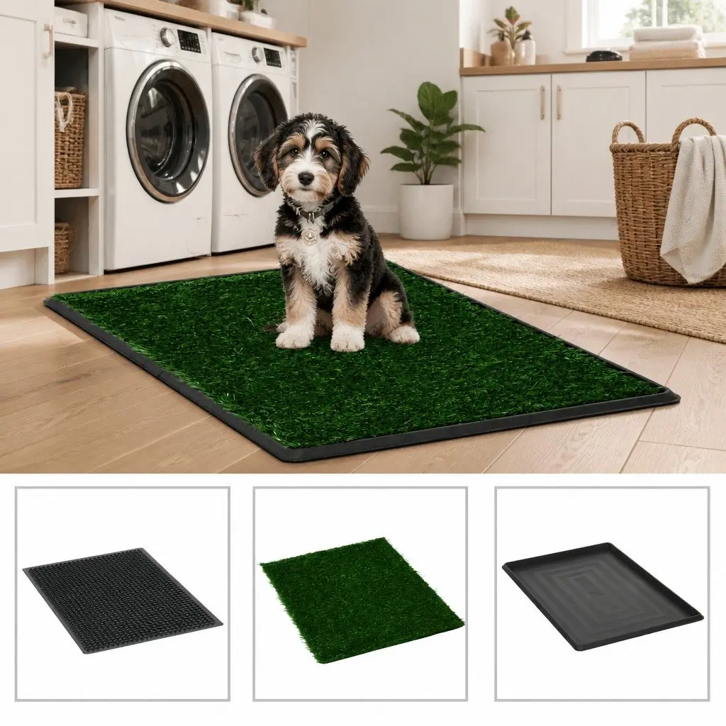Pet Training Toilet with Turf, 2 Units