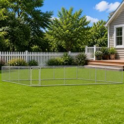 Compact Outdoor Dog Kennel Run with Heavy-Duty Features