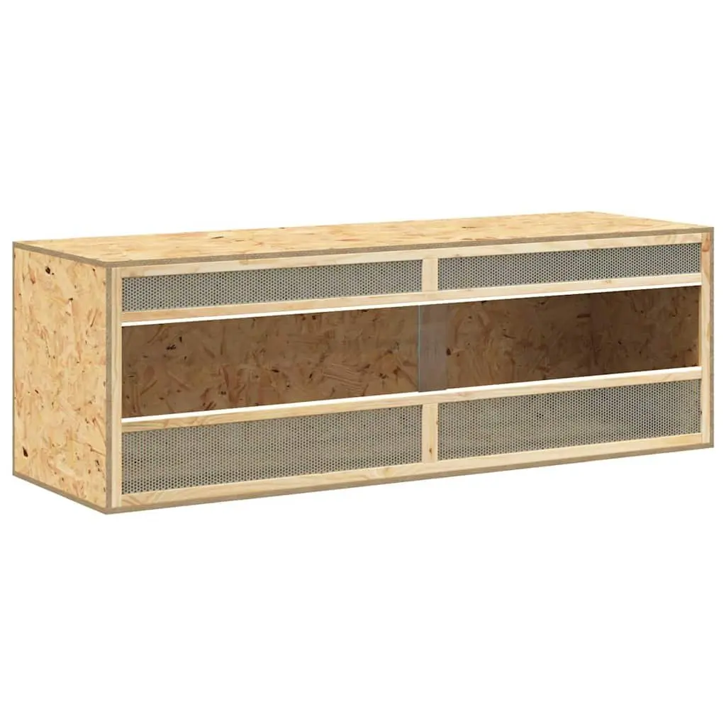 Small Animal Terrarium Multicolour 144 x 46 x 48 cm Glass Front Engineered Wood
