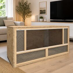 Compact Reptile Habitat - Small Animal Terrarium 80x40x40cm