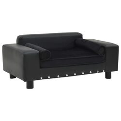 Compact Black Dog Sofa for Your Beloved Pets