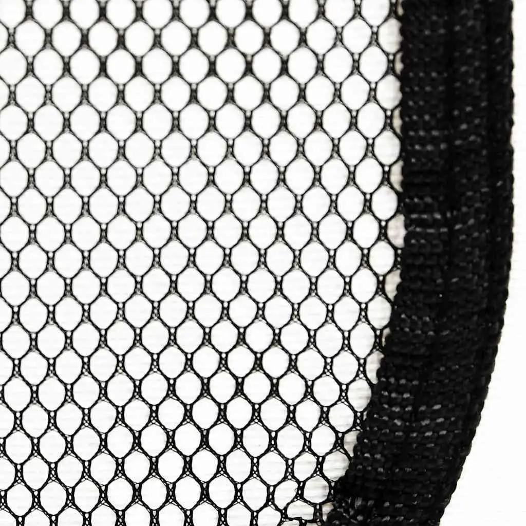 Foldable Dog Playpen Black 125 x 125 x 61 cm Portable Exercise Run Cage with Carrying Bag