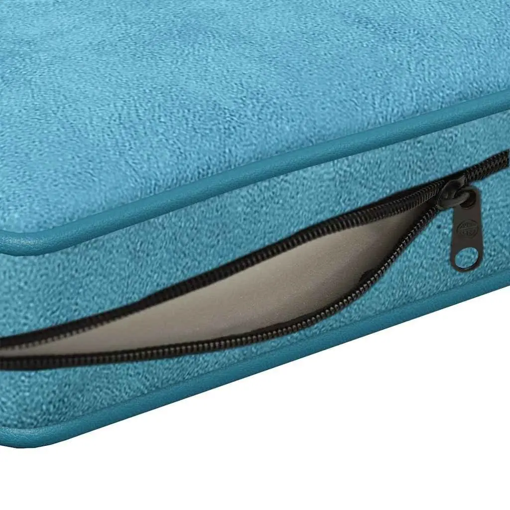 Dog Sofa Bed Turquoise Small Plush Cushion Washable Cover