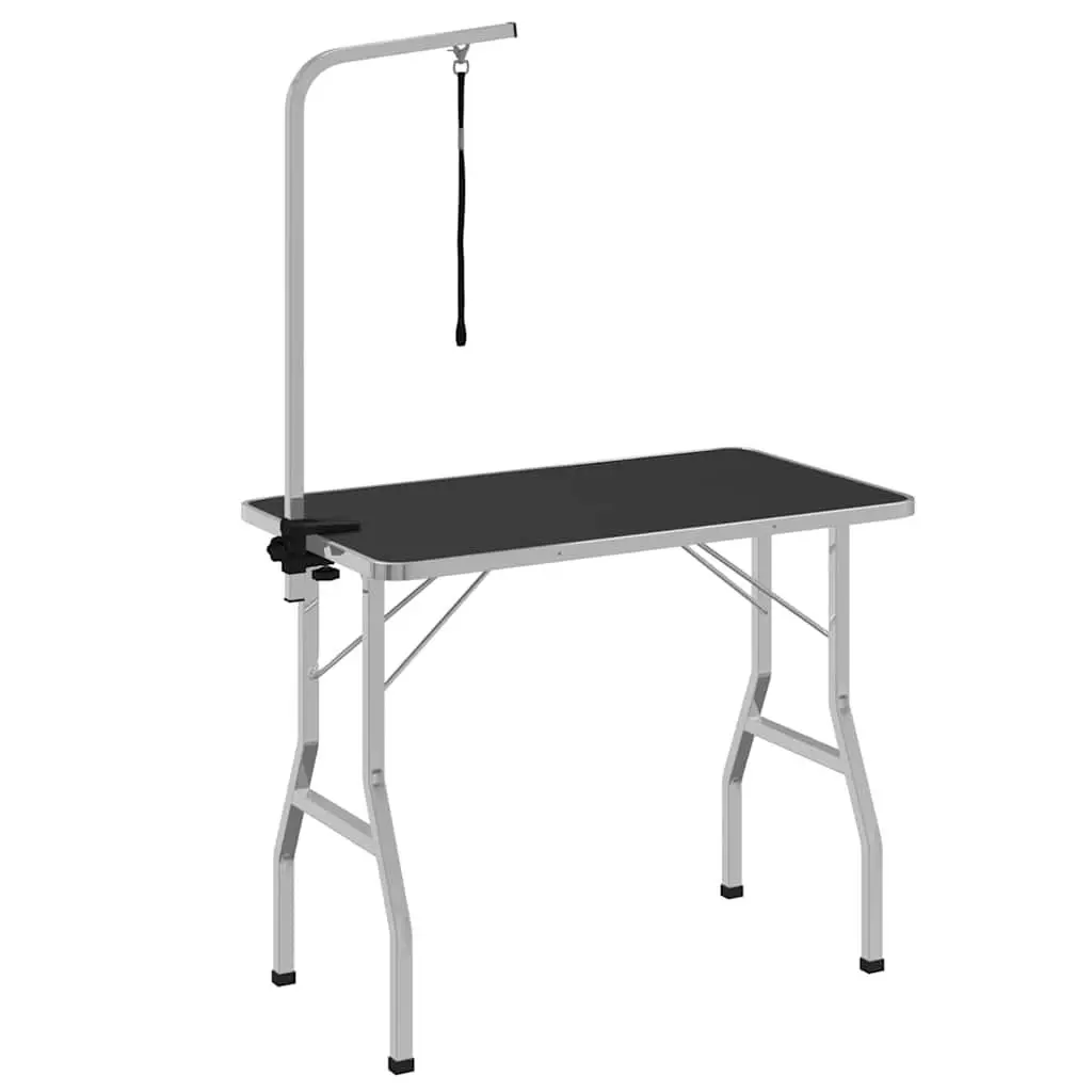 Dog Grooming Table Adjustable Height Stainless Steel Arm Foldable Pet Groomer