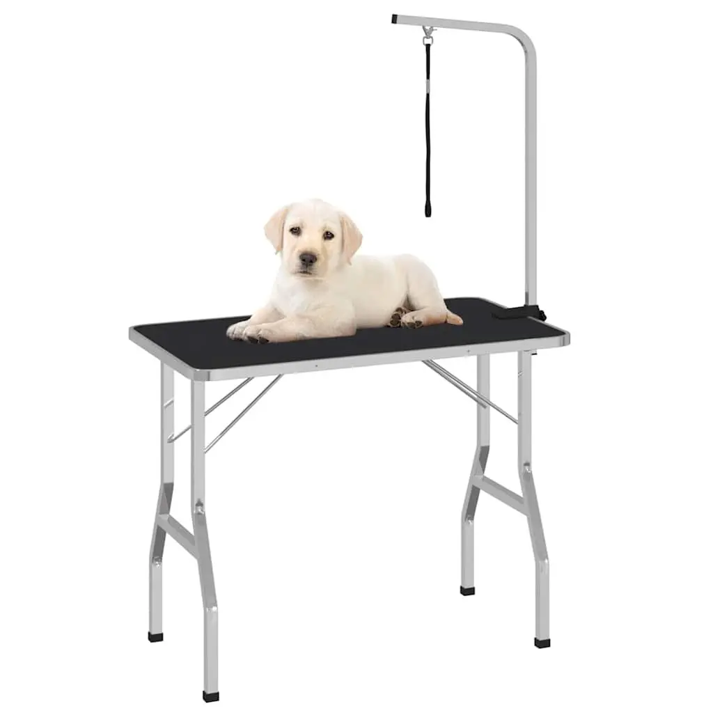 Dog Grooming Table Adjustable Height Stainless Steel Arm Foldable Pet Groomer