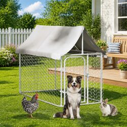 Compact Yet Spacious Outdoor Dog Kennel with Roof