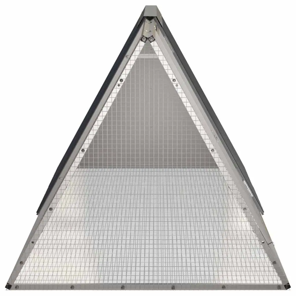 Rabbit Cage Anthracite Galvanised Steel Hutch Small Animal Enclosure Playpen