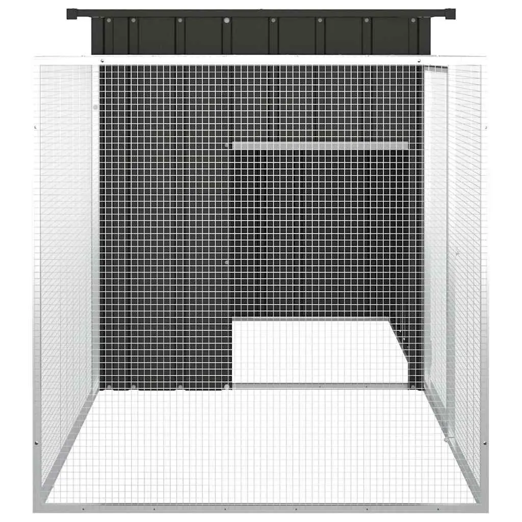 Chicken Cage Anthracite Galvanised Steel Outdoor Coop Run House Hen Duck