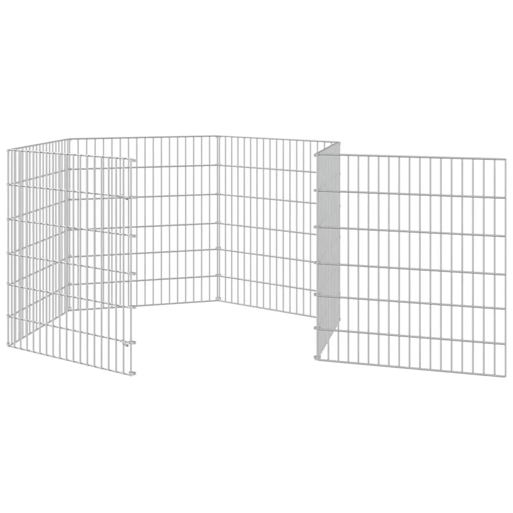 Small Animal Enclosure 6-Panel Pet Pen Play Pen for Rabbits Guinea Pigs Outdoor