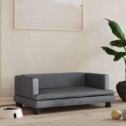 Grey Dog Bed 80x45x30cm - A Cozy Spot for Pets