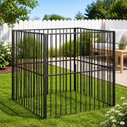 Compact 4 Panel Dog Playpen for Small to Medium Pets