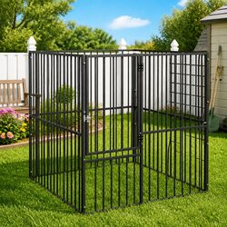 Compact and Strong 4-Panel Dog Playpen