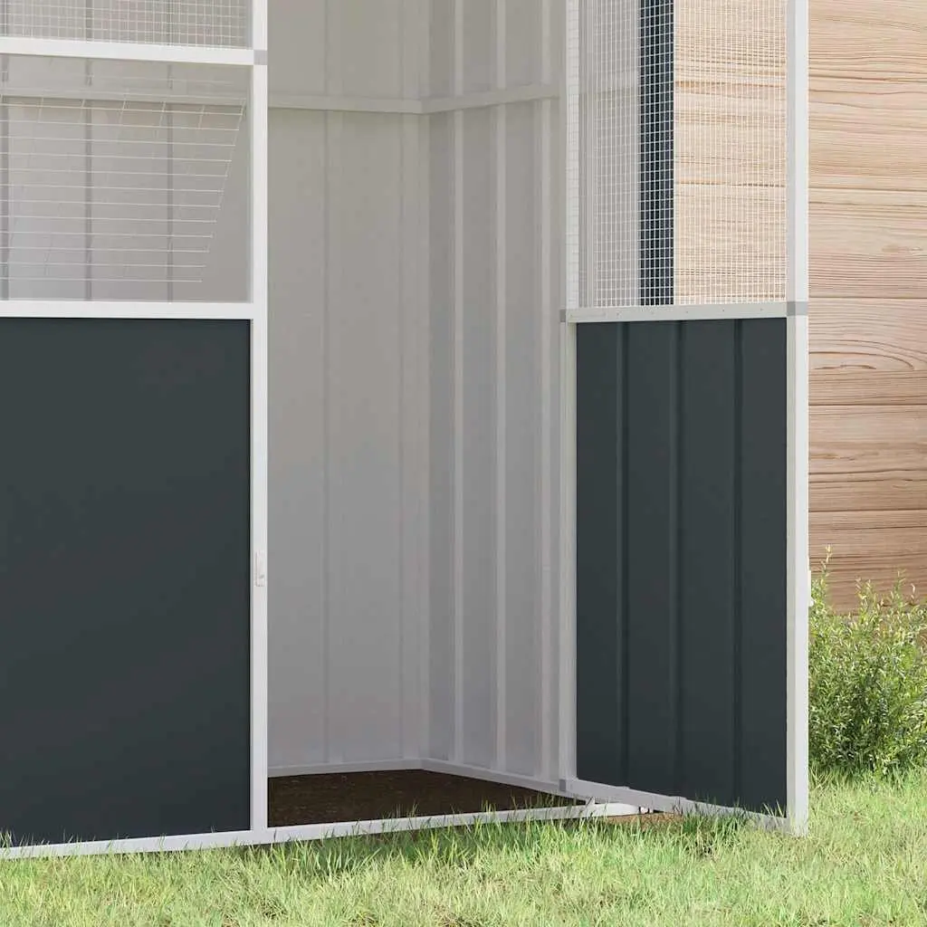 Bird Cage Anthracite Large Galvanised Steel Outdoor Indoor Enclosure