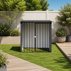 Durable Black Dog House - A Safe Haven for Pets