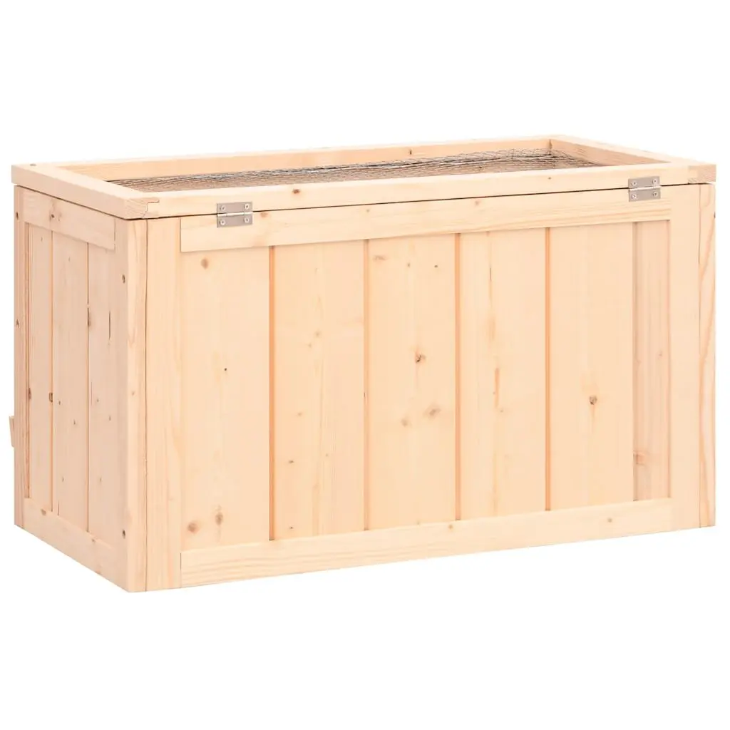 Hamster Cage Brown 60x30x35 cm Solid Fir Wood with Accessories