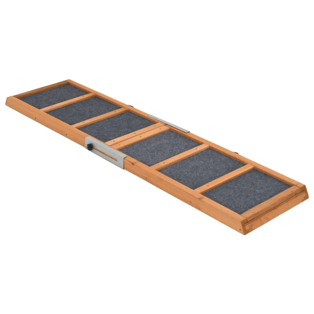 Dog Ramp Grey 120cm Foldable Portable Access for Bed Couch Car
