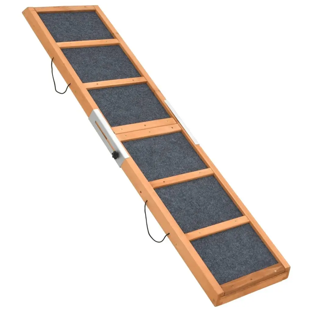Dog Ramp Grey 120cm Foldable Portable Access for Bed Couch Car