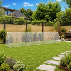 Compact Chicken Cage: 600x105x120cm Galvanised Steel