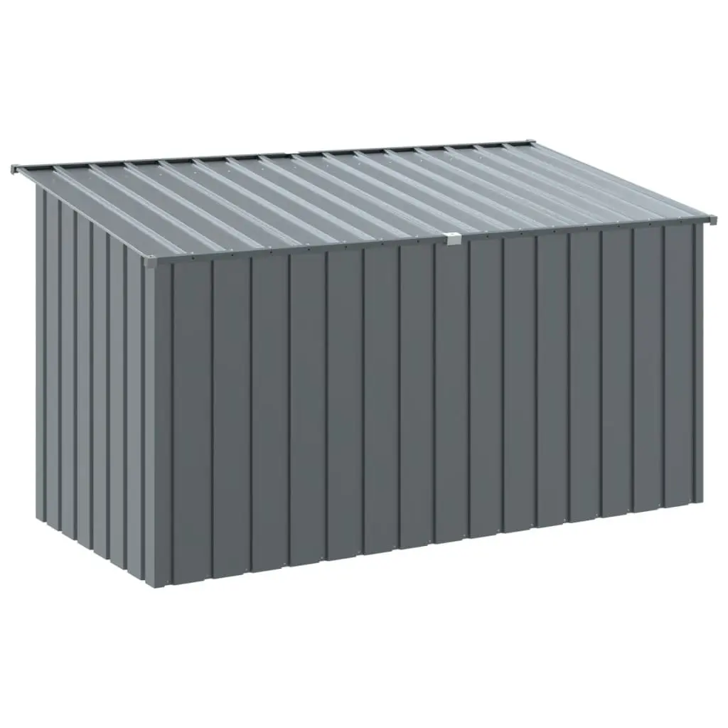 Dog House Anthracite Galvanised Steel Outdoor Pet Kennel Shelter