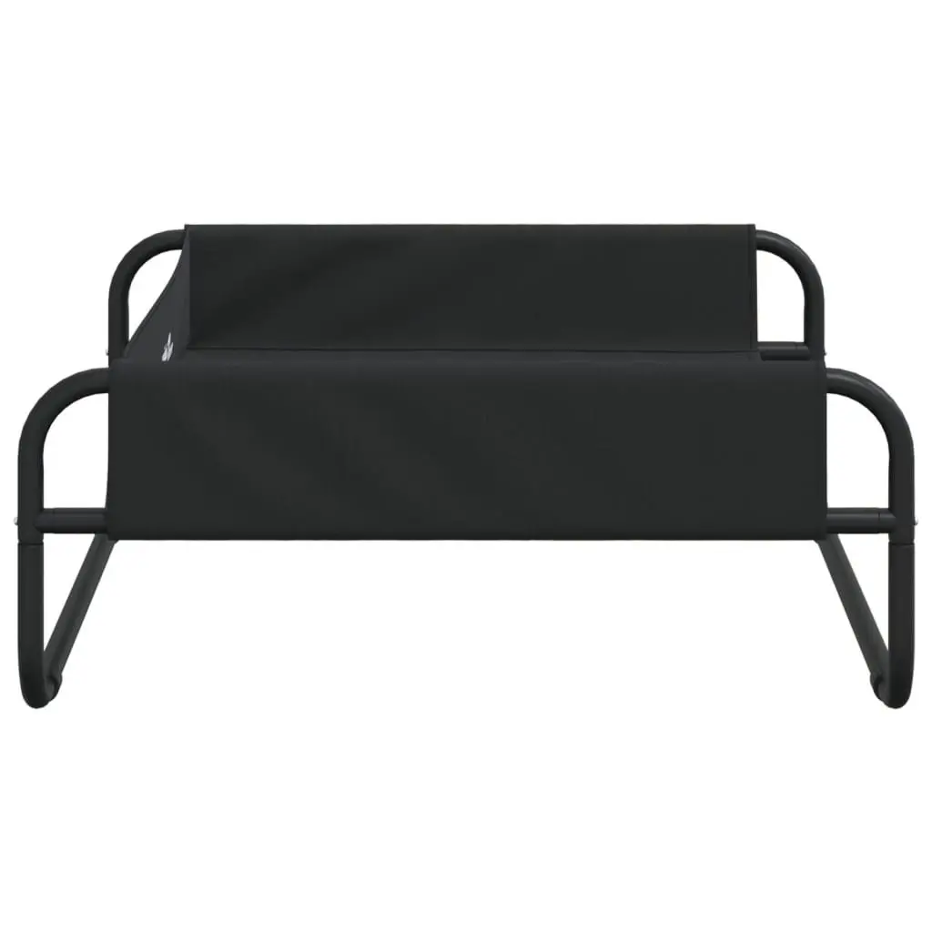 Elevated Dog Bed Anthracite Oxford Fabric Steel Frame Indoor Outdoor