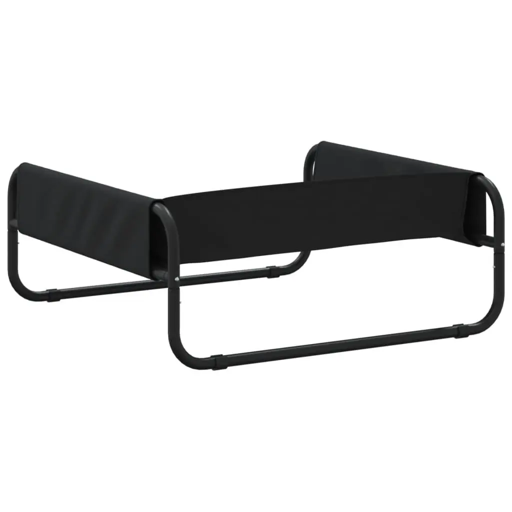 Elevated Dog Bed Anthracite Oxford Fabric Steel Frame Indoor Outdoor