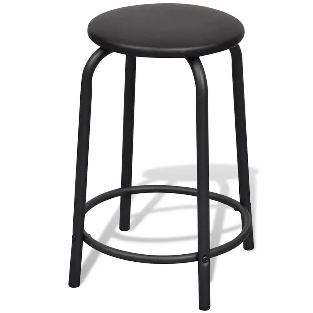 Drawing Desk Brown Tiltable Tabletop with Three Drawers and Stool