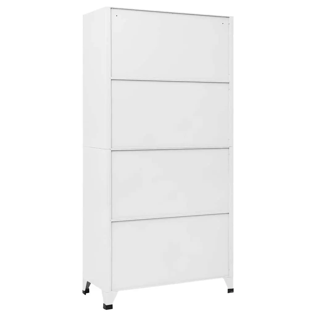Locker Cabinet Grey Steel 90x45x180cm 9 Compartments