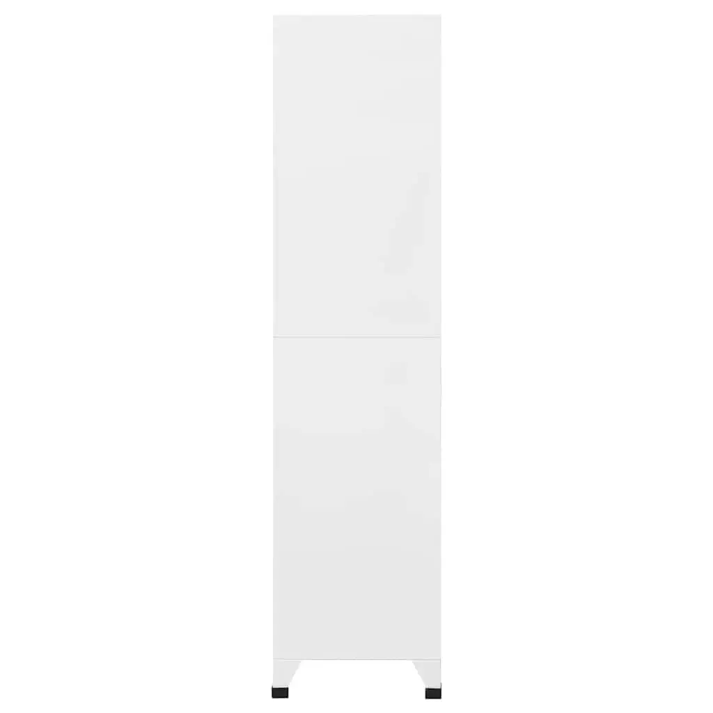 Locker Cabinet Grey Steel 90x45x180cm 9 Compartments