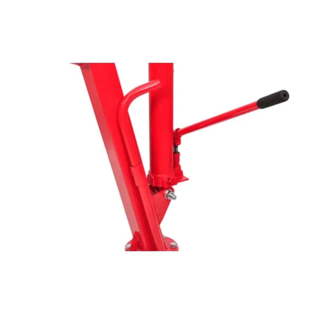 Truck Pickup Crane Red Manual Winch 360 Degree Swivel Head Load Lift
