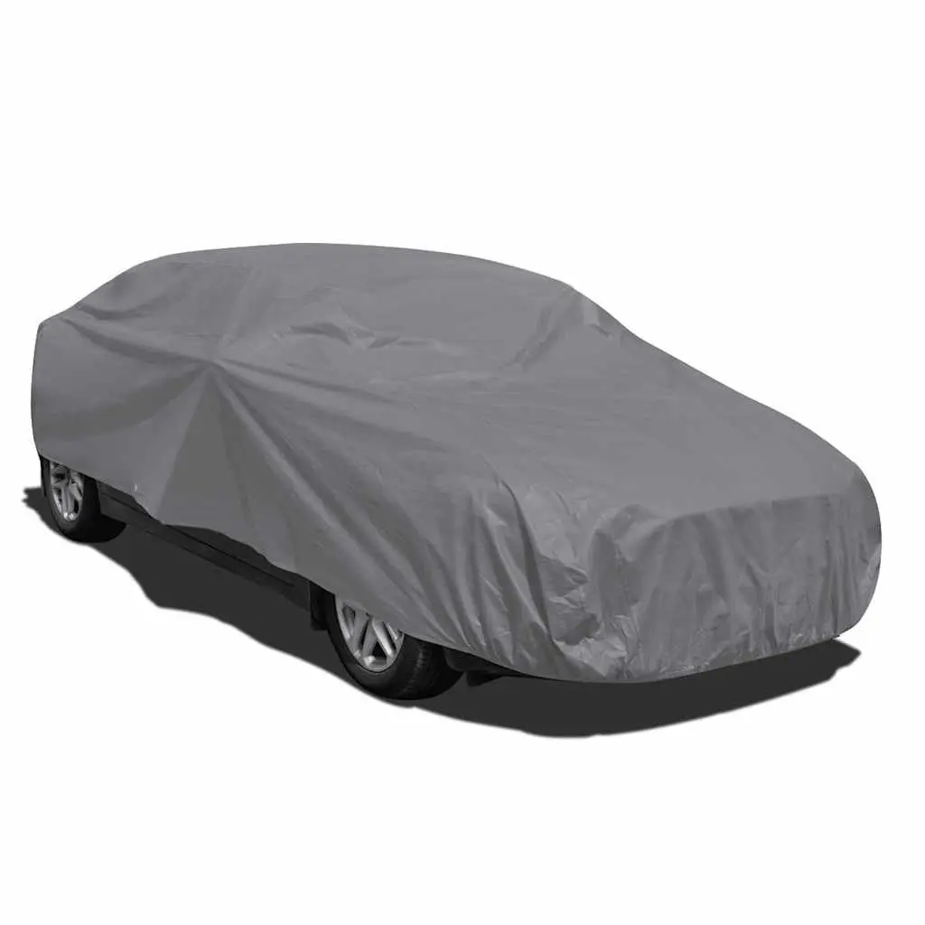 Car Cover Grey XL Nonwoven Fabric Protective Dust Shield