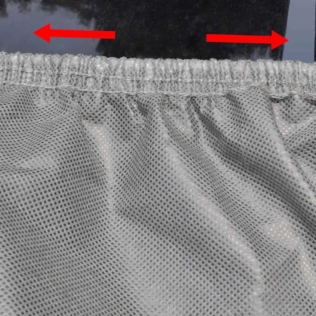 Car Cover Grey XL Nonwoven Fabric Protective Dust Shield