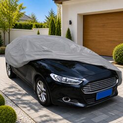 Car Cover Grey Nonwoven Fabric XXL Sedan Vehicle Storage Protection Dust Block