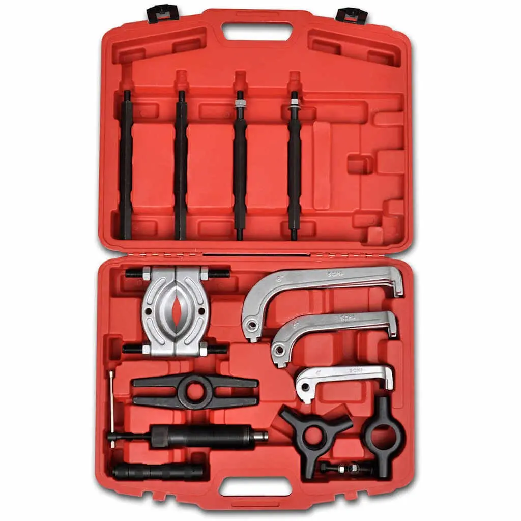 Hydraulic Bearing Puller Separator Tool Set Grey 25 Piece Kit with Blow-moulded Storage Case