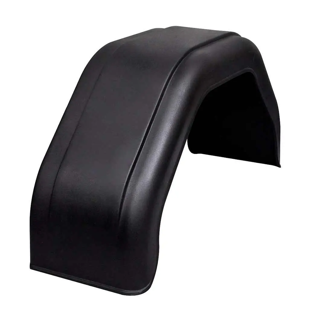 Mudguard for Trailer Wheels 200 x 680 mm Black Fender Set Vehicle Parts
