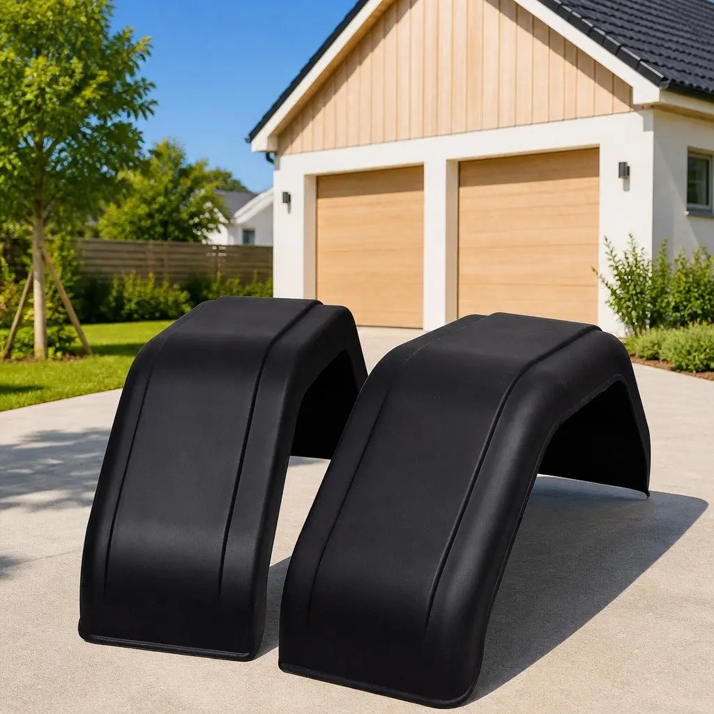 Mudguard Fender Black 220 x 760 mm Corrosion Resistant Impact Resistant