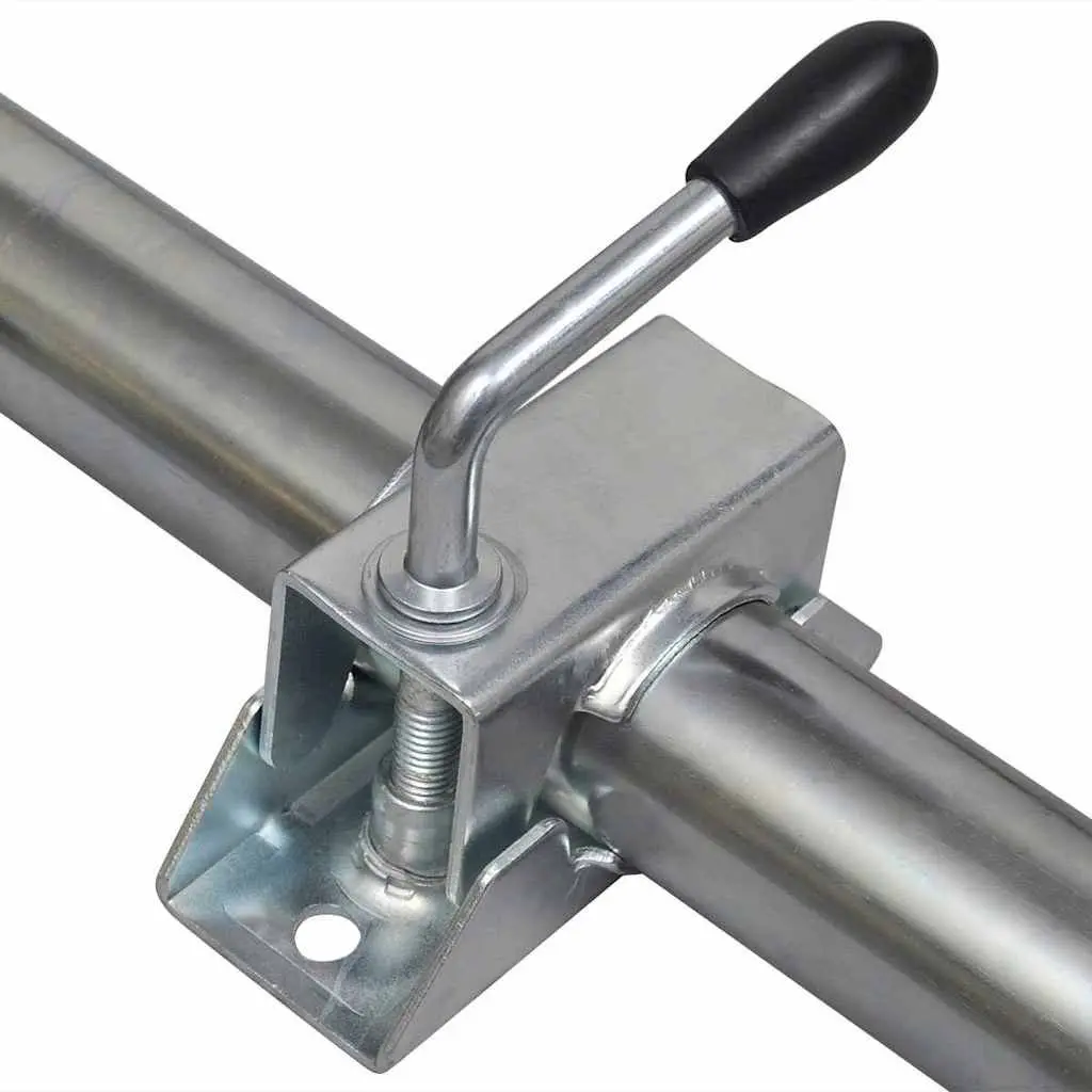 Support Tubes Split Clamps Silver 48mm Jockey Wheel Cargo Stability