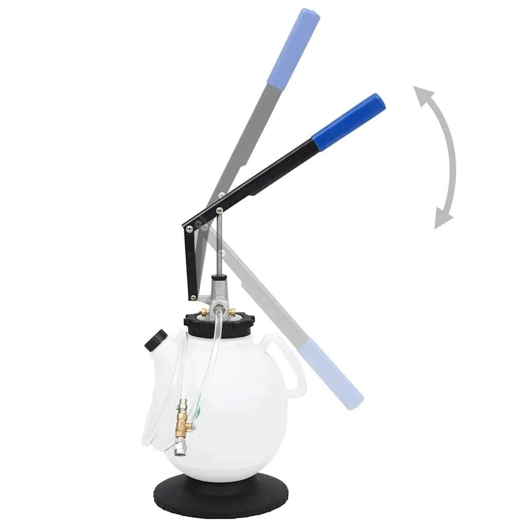 Manual Transmission Fluid Filler White 7.5L Two-way Dispenser Kit with 13 Adapters for Gearbox Applications