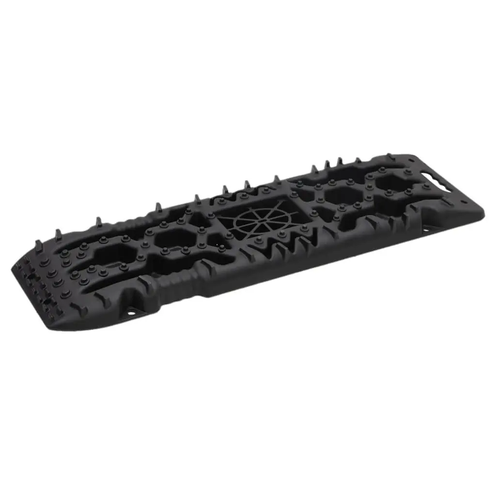 Traction Boards Black 2 Piece Recovery Tracks Off-Road Vehicle Wheel Grip Mat