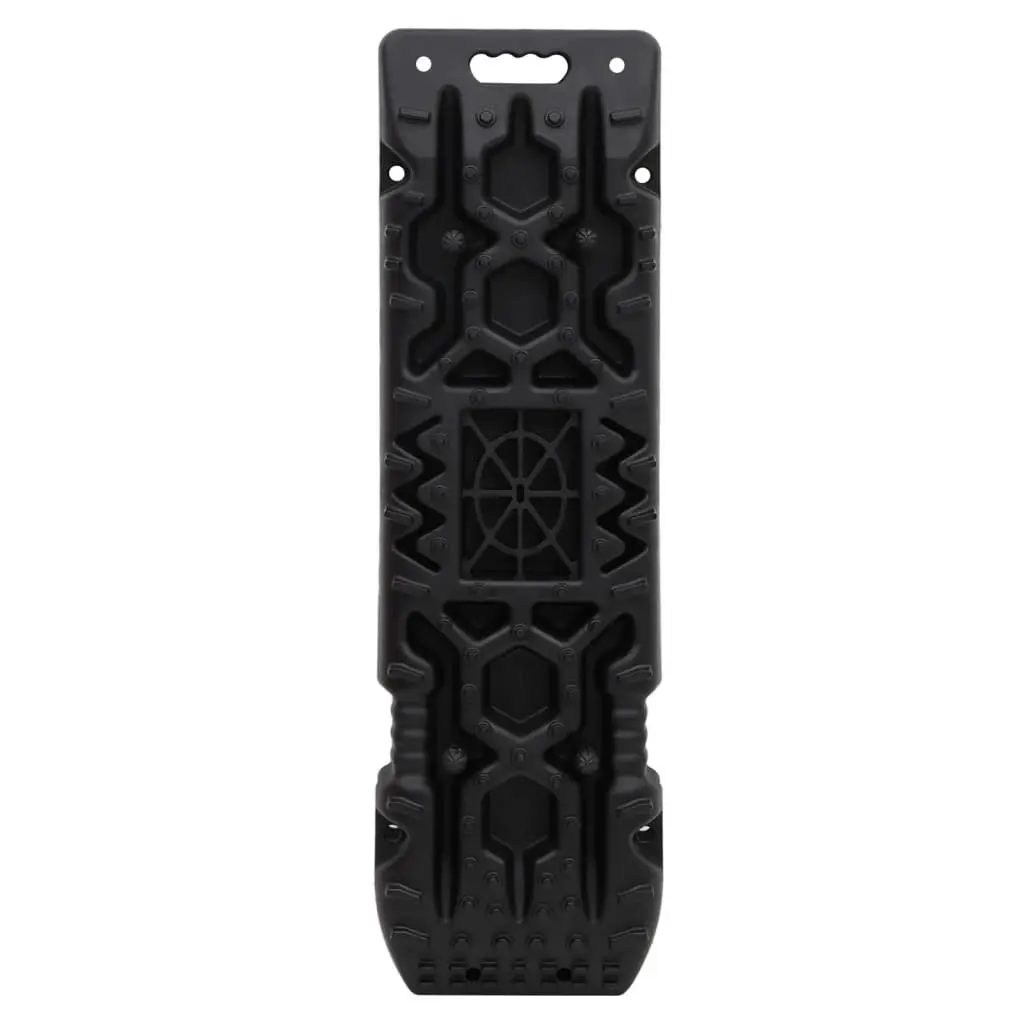Traction Boards Black 2 Piece Recovery Tracks Off-Road Vehicle Wheel Grip Mat
