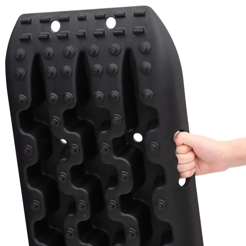 Traction Boards Black 106 x 30.5 cm Reinforced Nylon Off-Road Recovery Track Anti-Slip Teeth