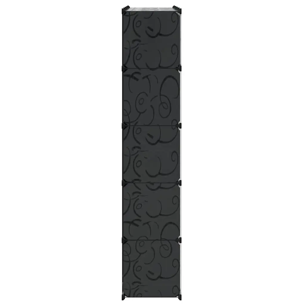 Modular Cabinet Black 14 Compartments Storage Cupboard Organiser