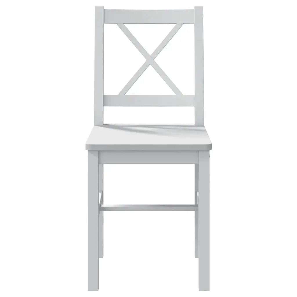 5 Piece Dining Set White Dining Table and 4 Chairs Kitchen Dining Room Furniture