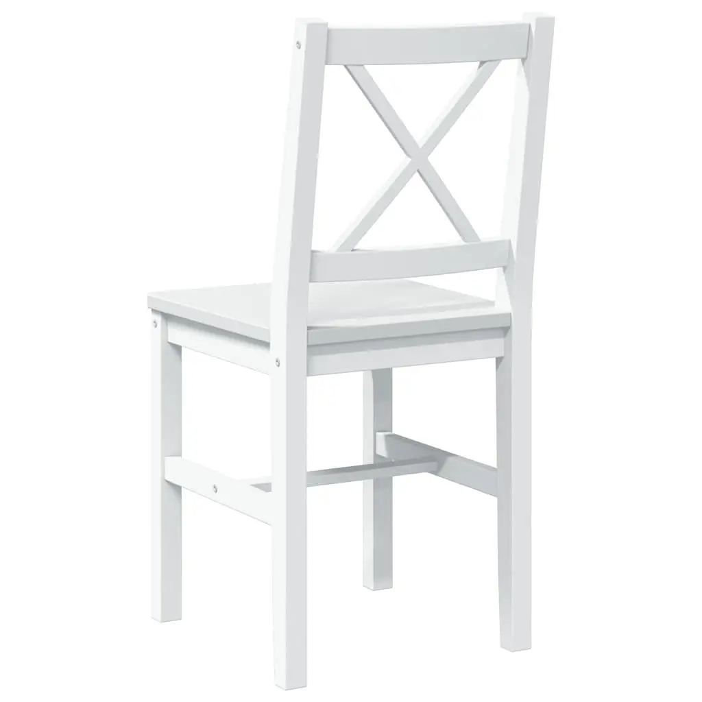 5 Piece Dining Set White Dining Table and 4 Chairs Kitchen Dining Room Furniture