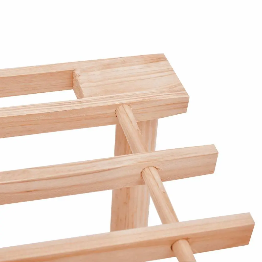 3-Tier Wooden Shoe Rack Organiser Storage Beige Set 2 pcs Home Hallway Entryway